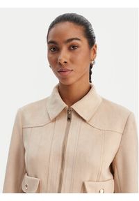 Morgan Kurtka z imitacji skóry 261-GELATO Beżowy Slim Fit. Kolor: beżowy. Materiał: skóra #5