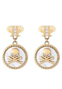 Philipp Plein - PHILIPP PLEIN Kolczyki Plein Mini Logo PJ2EA08EU Złoty. Materiał: ze stali, ze stali nierdzewnej. Kolor: złoty #1