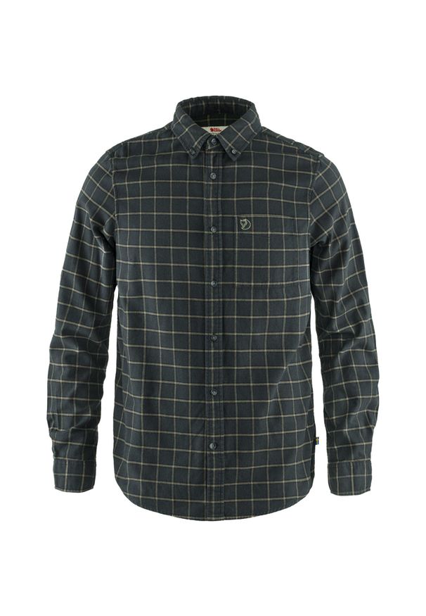 Fjällräven - Koszula turystyczna męska Fjallraven Ovik Flannel Shirt. Okazja: na co dzień. Kolor: czarny, szary, wielokolorowy. Styl: casual