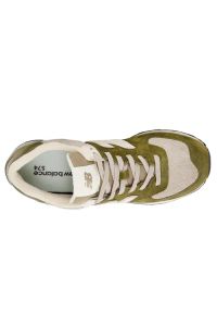 New Balance U574BWS Sneakersy męskie. Okazja: na co dzień. Kolor: zielony. Materiał: guma, zamsz. Szerokość cholewki: normalna. Model: New Balance 574 #5