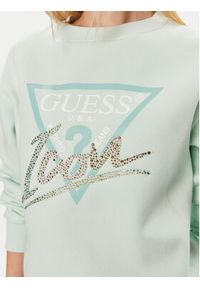 Guess Bluza Icon W4GQ09 KB681 Zielony Relaxed Fit. Kolor: zielony. Materiał: bawełna