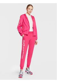 EA7 Emporio Armani Spodnie dresowe 8NTP85 TJCQZ 1417 Różowy Regular Fit. Kolor: różowy. Materiał: bawełna #5