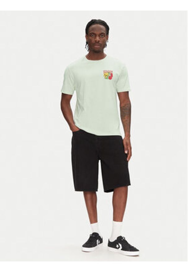 Volcom T-Shirt Tooflow A3512551 Zielony Classic Fit. Kolor: zielony. Materiał: bawełna