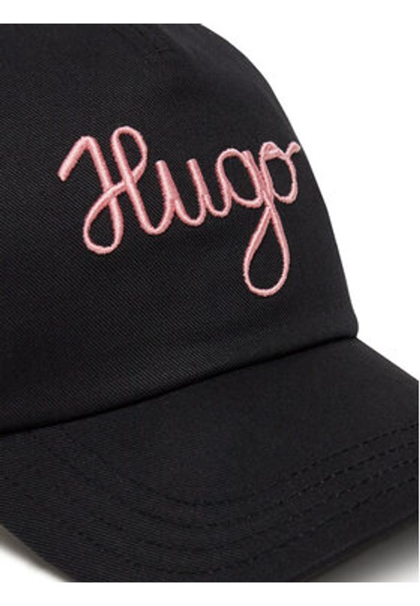 Hugo - HUGO Czapka z daszkiem Cara-PE 50546591 Czarny. Kolor: czarny. Materiał: bawełna, materiał