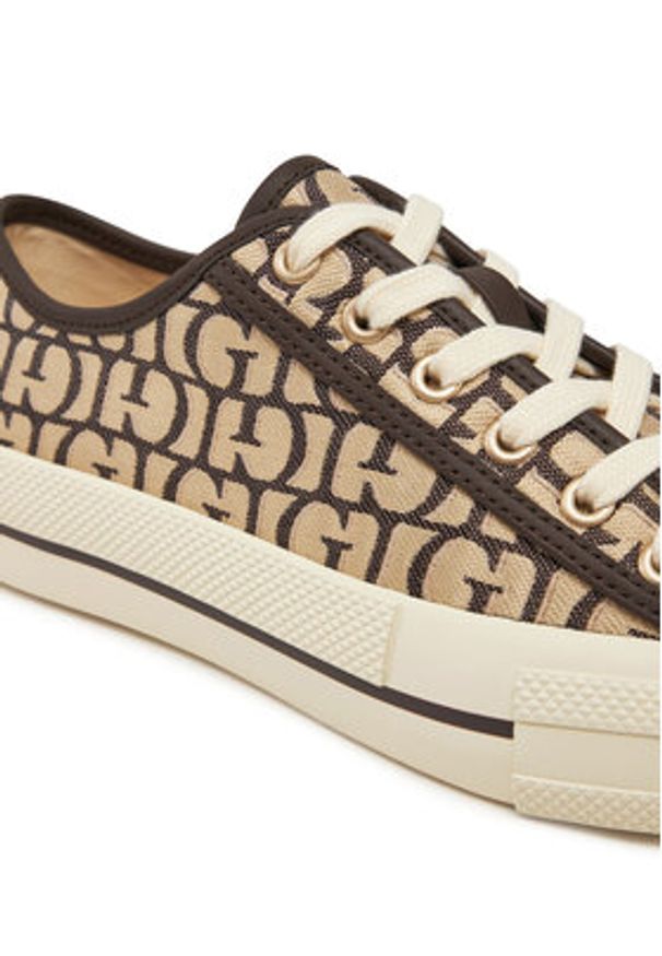 Guess Trampki FLPCAR FAL12 Brązowy. Kolor: brązowy. Materiał: materiał