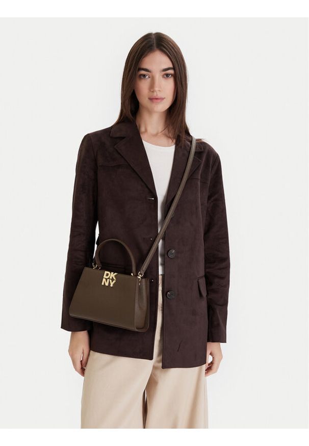DKNY Torebka Foster R52D1L93 Brązowy. Kolor: brązowy. Materiał: skórzane