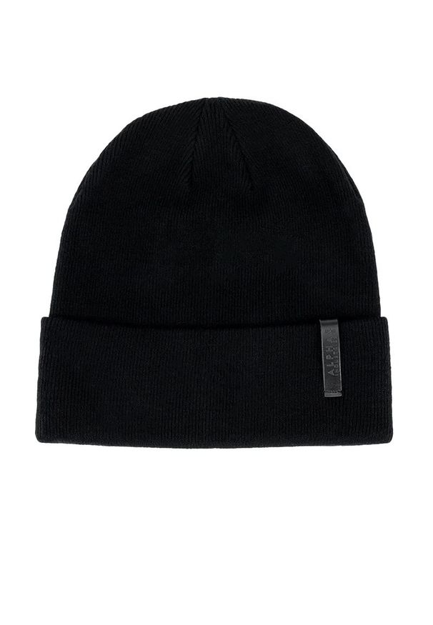 Czapka Alpha Industries Classic Beanie 11893103 - czarna. Kolor: czarny. Materiał: materiał, nylon, wiskoza, poliester. Sezon: zima. Styl: klasyczny