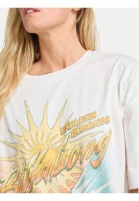 Billabong T-Shirt Where The Sun Collide EBJZT00499 Biały Loose Fit. Kolor: biały. Materiał: bawełna #4