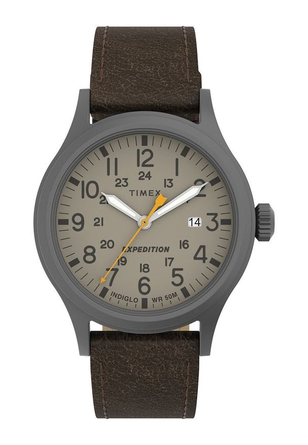 Timex zegarek TW4B23100 Expedition Scout męski kolor czarny. Kolor: czarny. Materiał: materiał, skóra