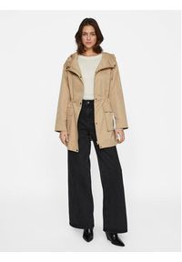 Vila Parka Kahara 14089615 Beżowy Regular Fit. Kolor: beżowy. Materiał: syntetyk #5