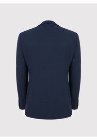 Pako Lorente - PAKO LORENTE – Granatowa marynarka garniturowa. Okazja: na spotkanie biznesowe. Kolor: niebieski. Materiał: wełna, poliester, elastan. Wzór: gładki. Styl: biznesowy #4