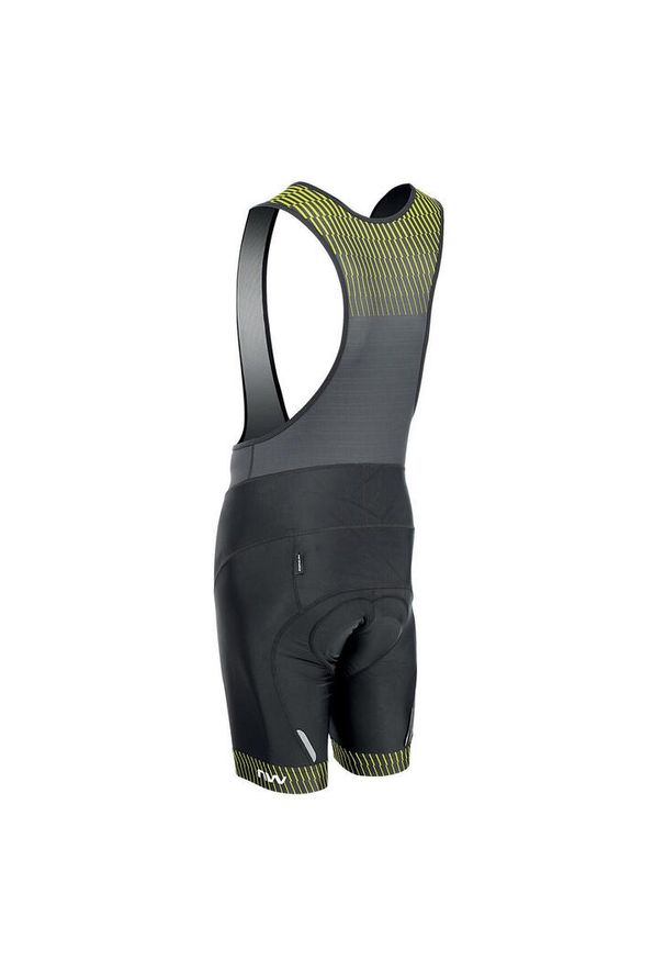 Spodenki rowerowe NORTHWAVE ORIGIN Bibshort czarno żółte. Kolor: czarny, wielokolorowy, żółty. Sport: kolarstwo