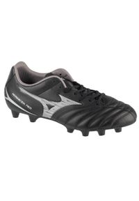 Mizuno - Buty piłkarskie - korki męskie, Monarcida Neo III FG. Kolor: wielokolorowy, czarny, szary. Materiał: materiał, syntetyk. Szerokość cholewki: normalna. Sport: piłka nożna