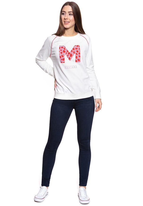 Mustang - BLUZA MUSTANG DAMSKA Bea C Raglan 1009096 2020. Długość rękawa: raglanowy rękaw