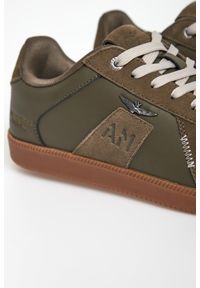 Aeronautica Militare - Sneakersy męskie skórzane AERONAUTICA MILITARE. Materiał: skóra #5