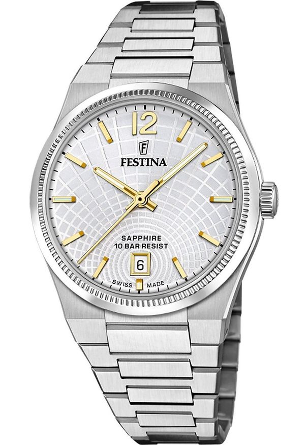 Zegarek damski Festina F20052-2 srebrny. Kolor: srebrny