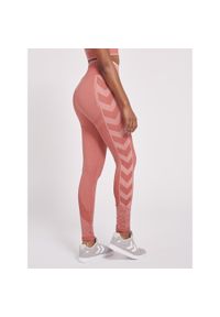 Damskie wysokie legginsy Hummel MT Energy. Kolor: fioletowy. Materiał: dzianina, materiał
