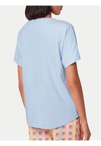 Triumph Koszulka piżamowa Mix & Match 10218281 Błękitny Relaxed Fit. Kolor: niebieski. Materiał: bawełna #4