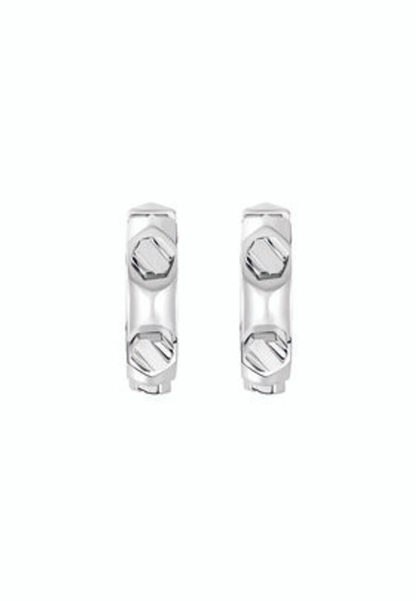 Philipp Plein - PHILIPP PLEIN Kolczyki The Plein Cuff PJ1EA21EU Srebrny. Materiał: metalowe. Kolor: srebrny