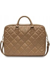 Torba Guess Guess Quilted 4G Computer Bag - Torba na notebooka 15" / 16" (brązowy). Kolor: brązowy