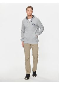 Helly Hansen Bluza Hh Logo Full Zip Hoodie 34163 Szary Regular Fit. Kolor: szary. Materiał: bawełna #4