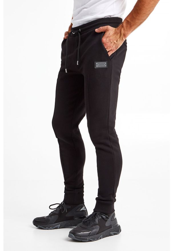 Les Hommes - SPODNIE DRESOWE LES HOMMES. Materiał: dresówka. Wzór: aplikacja