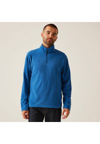 Regatta - Polar roboczy męski Micro Zip Neck. Kolor: niebieski. Materiał: polar. Sport: turystyka piesza