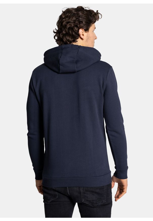 Bluza z kapturem męska Ellesse Labus OH Hoody Regular Fit Granatowy. Typ kołnierza: kaptur. Kolor: niebieski. Wzór: kolorowy. Sezon: lato. Styl: street