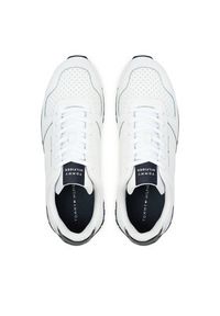 TOMMY HILFIGER - Tommy Hilfiger Sneakersy New Runner Eva Mix Lth Flag FM0FM05453 Biały. Kolor: biały. Materiał: skóra #6