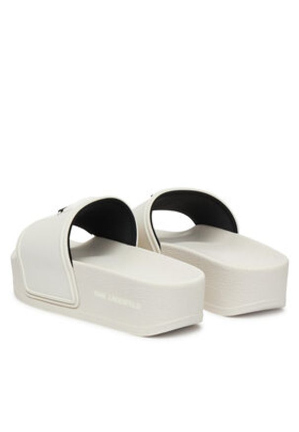 Karl Lagerfeld - KARL LAGERFELD Klapki Kondo Maxi KL80805A Biały. Kolor: biały. Materiał: syntetyk