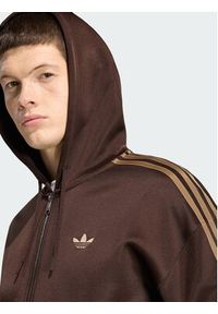 Adidas - adidas Bluza adicolor Spacer KS7426 Brązowy ciemny Oversize. Okazja: na spacer. Kolor: brązowy. Materiał: bawełna #3