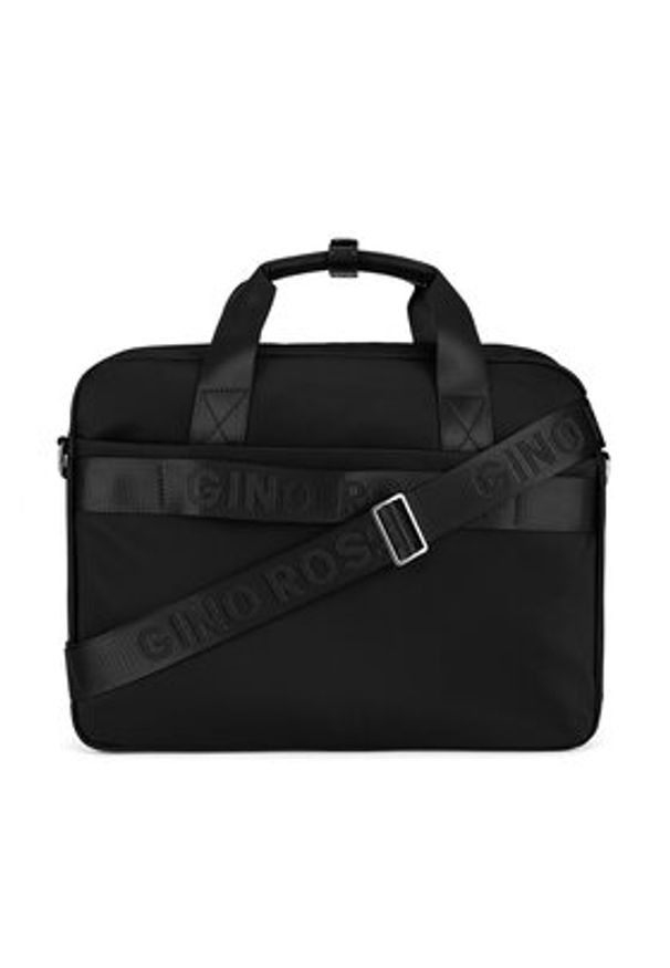 Gino Rossi Torba na laptopa C-GIN-K-011-CCC-06 Czarny. Kolor: czarny. Materiał: materiał, poliester