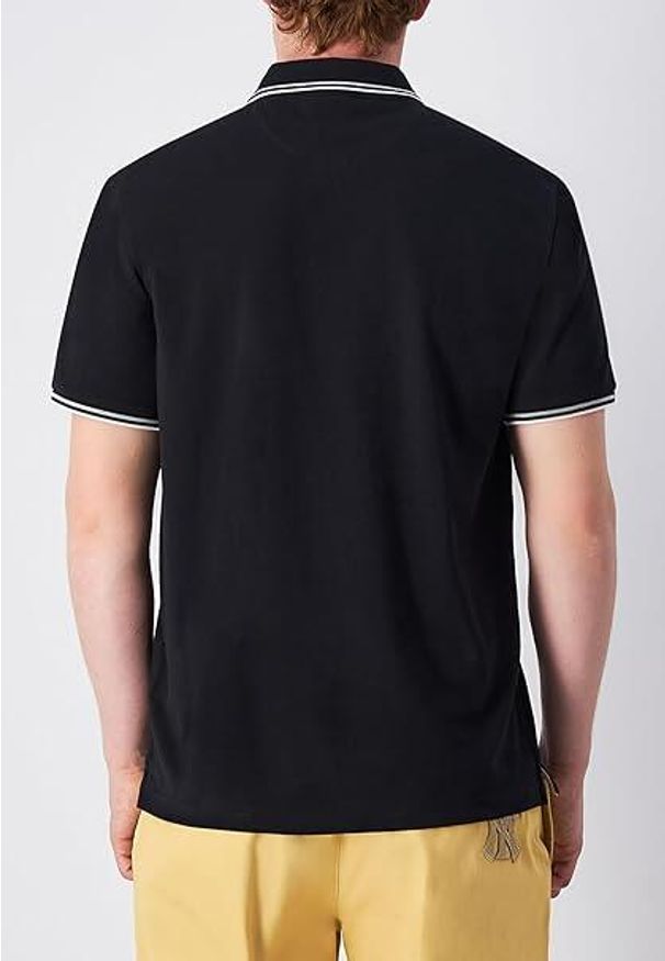 Koszulka męska Champion polo. Typ kołnierza: polo. Kolor: czarny. Sport: tenis
