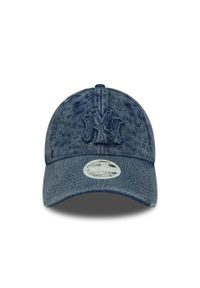 New Era - Czapka baseballowa New York Yankees Denim 9twenty. Kolor: niebieski. Materiał: denim #1