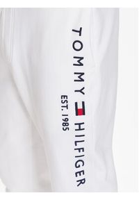 TOMMY HILFIGER - Tommy Hilfiger Spodnie dresowe Basic Branded MW0MW08388 Biały Regular Fit. Kolor: biały. Materiał: bawełna, dresówka #4