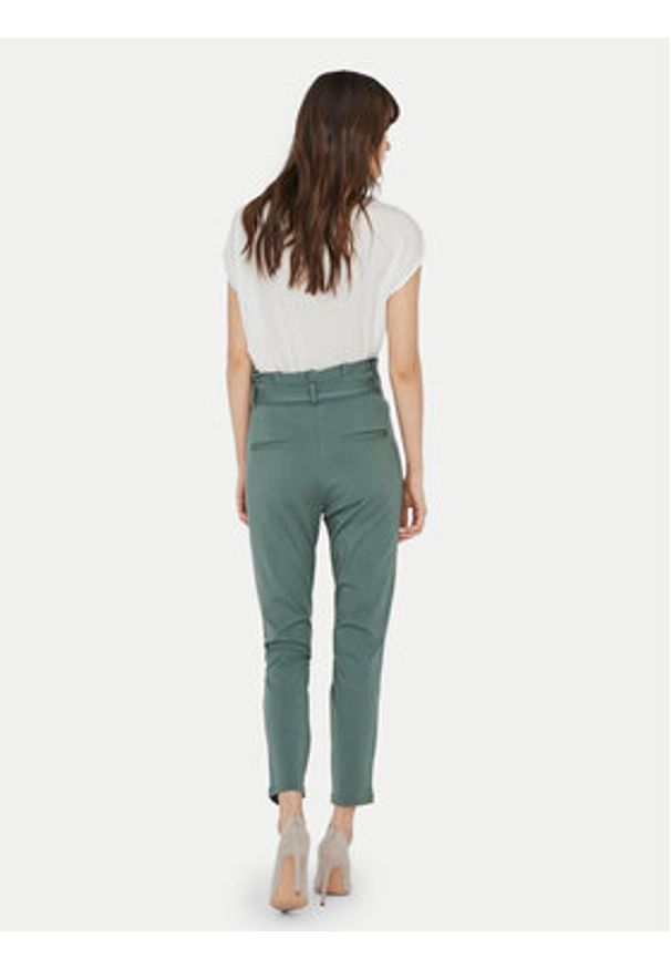Vero Moda Spodnie materiałowe Eva 10205932 Zielony Loose Fit. Kolor: zielony. Materiał: syntetyk