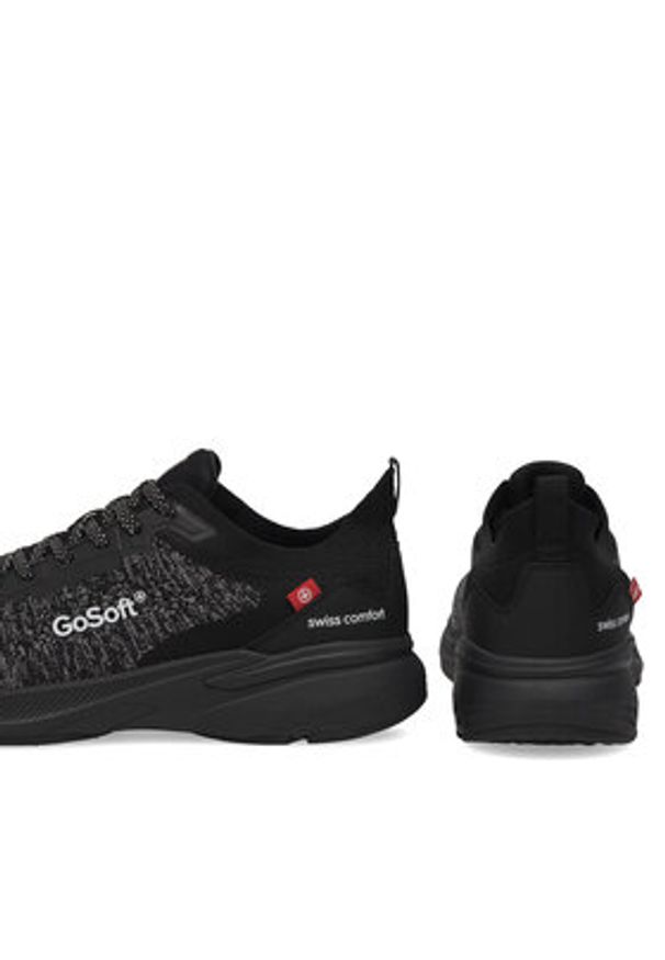 Go Soft Sneakersy MP-12 Czarny. Kolor: czarny. Materiał: materiał