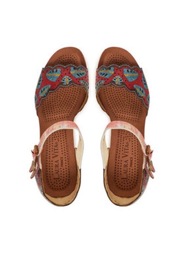 Laura Vita Espadryle Facyo 86 Kolorowy. Materiał: skóra. Wzór: kolorowy