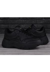 Buty sportowe damskie Kappa BRANJA. Kolor: czarny. Materiał: guma, syntetyk, tkanina, materiał. Sport: turystyka piesza