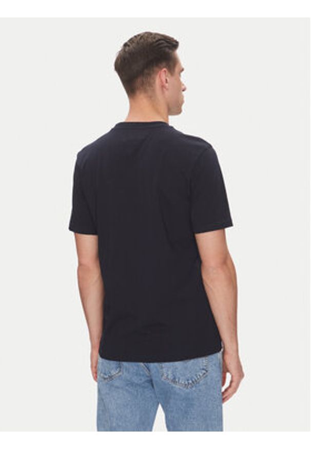 TOMMY HILFIGER - Tommy Hilfiger T-Shirt Stack MW0MW39355 Granatowy Regular Fit. Kolor: niebieski. Materiał: bawełna