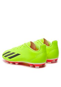 Adidas - adidas Buty X Crazyfast Club Flexible Ground IF0717 Żółty. Kolor: żółty. Materiał: skóra #4