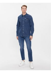 Guess Koszula jeansowa Truckee L/S M4RH02 D3PF4 Granatowy Slim Fit. Kolor: niebieski. Materiał: bawełna #3