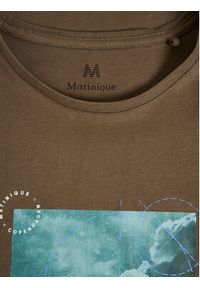 Matinique T-Shirt 30206703 Brązowy Regular Fit. Kolor: brązowy. Materiał: bawełna #5