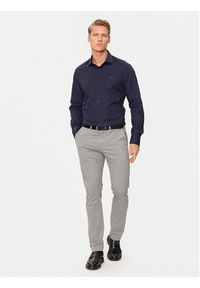 TOMMY HILFIGER - Tommy Hilfiger Koszula MW0MW38347 Granatowy Slim Fit. Kolor: niebieski. Materiał: bawełna