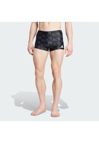 Adidas - Bokserki do pływania Logo Graphic 2 Inch. Kolor: szary, wielokolorowy, czarny. Materiał: materiał #1