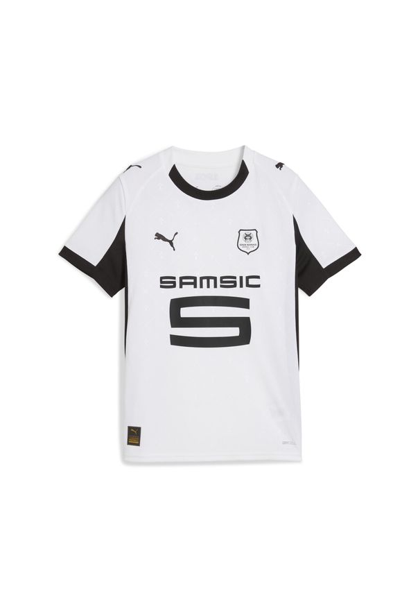 Puma - Młodzieżowa koszulka wyjazdowa Stade Rennais F.C. 25/26 PUMA White Black. Kolor: czarny, biały, wielokolorowy. Sport: piłka nożna