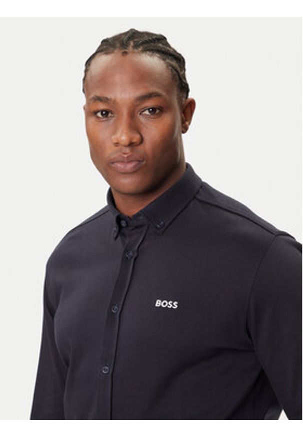 BOSS Koszula B_Motion 50544795 Granatowy Regular Fit. Kolor: niebieski. Materiał: bawełna