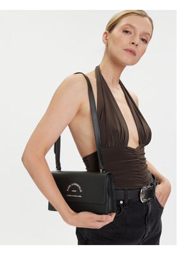 Karl Lagerfeld - KARL LAGERFELD Torebka 240W3109 Czarny. Kolor: czarny. Materiał: skórzane