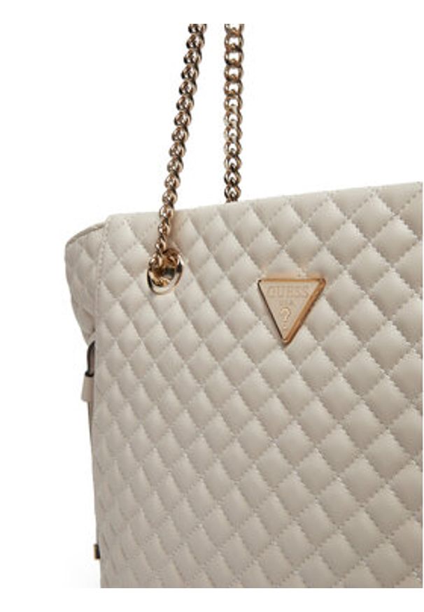 Guess Torebka HWEQG9 54122 Écru. Materiał: skórzane