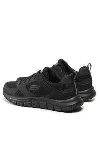 skechers - Skechers Sneakersy Syntac 232398/BBK Czarny. Kolor: czarny. Materiał: skóra #3